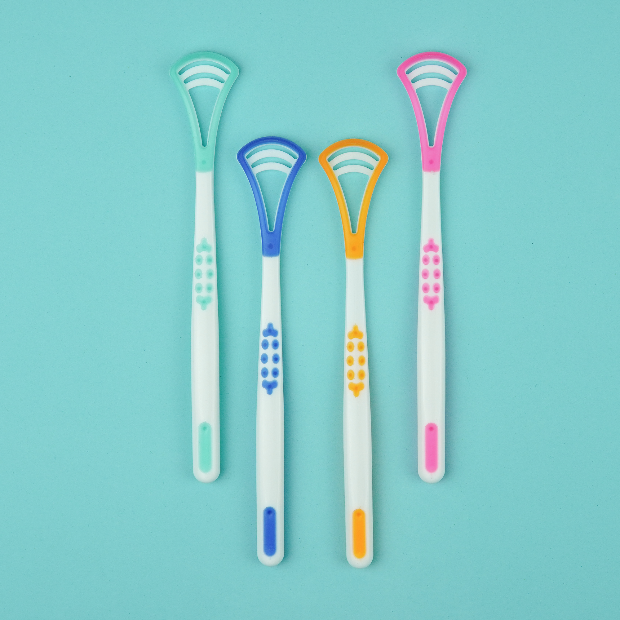 ORAL GLOW - 4 Tongue Cleaner Bundle